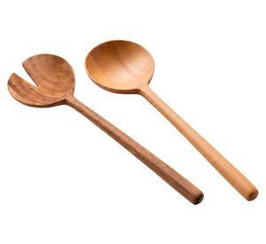 Set cuchara madera para ensalada 2 piezas