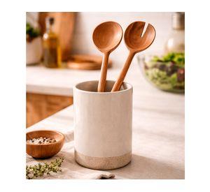 Set cuchara madera para ensalada 2 piezas