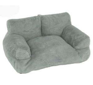 Cama sofá relajante mascota lavable 26x95x55 cm L gris
