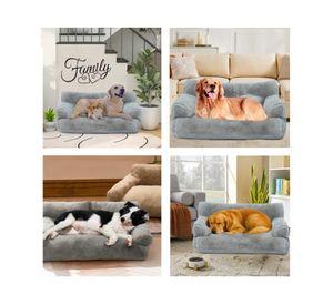 Cama sofá relajante mascota lavable 26x95x55 cm L gris
