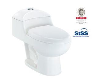 One piece 30 cm asiento cierre suave Lisboa blanco Vessanti