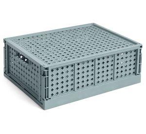 Caja plegable infantil azul plástico 24x16x10 cm