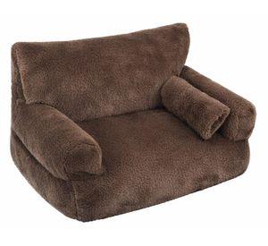 Cama sofá antiestrés perro/gato 34x53x42 c m M café