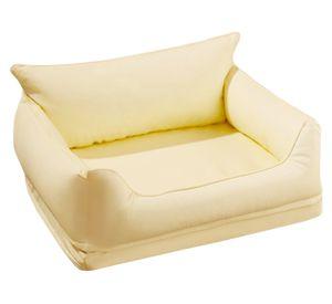Cama sofá ortopédica mascota 30x88x55 cm L beige