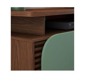 Rack TV 75" Jurere almendra/verde