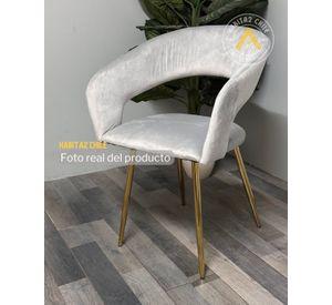 SITIAL O SILLA MODERNA FLORENCIA TERCIOPELO GOLD
