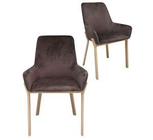 PACK 2 SILLAS ACOLCHADAS DE COMEDOR BRITO CON APOYABRAZOS