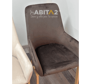 PACK 2 SILLAS ACOLCHADAS DE COMEDOR BRITO CON APOYABRAZOS
