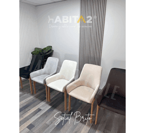 PACK 2 SILLAS ACOLCHADAS DE COMEDOR BRITO CON APOYABRAZOS