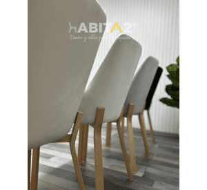 PACK 2 SILLAS ACOLCHADAS DE COMEDOR BRITO CON APOYABRAZOS