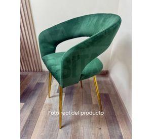 SITIAL O SILLA MODERNA FLORENCIA TERCIOPELO GOLD