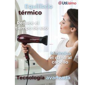 Secador De Pelo Alta Potencia Profesional 5000W Cabello Peluquería Rojo