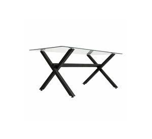 Mesa de Vidrio X Black 130X80