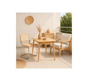 Silla Breuer Madera y Rattan - Madera
