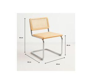 Silla Breuer Madera y Rattan - Madera