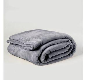 Frazada Flannel Hotel 1 P Gris