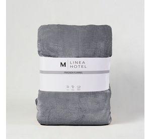 Frazada Flannel Hotel 1 P Gris