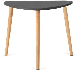 MESA DE CENTRO DOBLE ESTILO NORDICO BASE DE MADERA DE HAYA