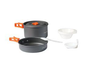 Set Ollas Aluminio Camping 2 Piezas M