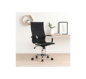 Silla Ejecutiva Luxor Cuero Sintético - Negro