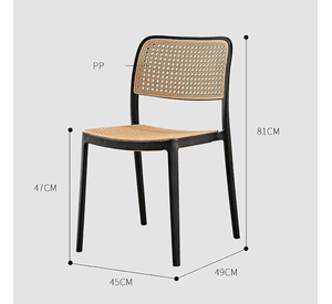 JUEGO DE COMEDOR 4 PUESTOS SILLAS URBAN POLIPROPILENO + MESA EAMES 100CM BASE METAL Y MADERA