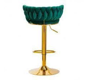 TABURETE ELEGANTE QUEEN BASE DORADA