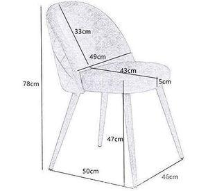 SILLA DIAMANTE NORDIC FELPA MADERA