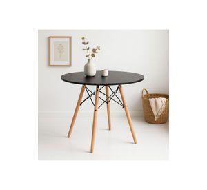 Mesa de Comedor Eames 100cm redonda - Negra