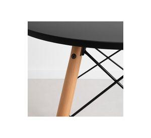 Mesa de Comedor Eames 100cm redonda - Negra