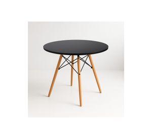 Mesa de Comedor Eames 100cm redonda - Negra