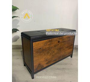BANQUETAS 80CM CON ALMACEN PARA ZAPATOS VINTAGE INDUSTRIAL