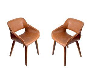 PACK 2 SITIAL CAFE CON ASIENTO ECOCUERO