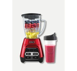Licuadora Oster® roja programas automáticos,tecnología reversible vaso Blend-N-Go