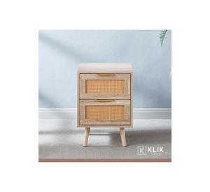 Velador Eames Mesh Doble - Madera Oscura Walnut