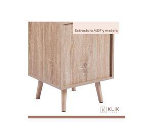 Velador Eames Mesh Doble - Madera Oscura Walnut