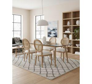 Pack 4 Sillas de Comedor Madera Acolchada Monarca