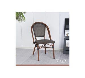 Pack de 4 Sillas Bistro Parisina Textileno - Café Oscuro