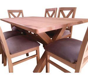 Comedor 6 Sillas Cruz 6 Cruz Gris