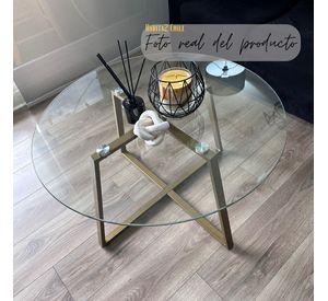 MESA DE CENTRO GOLD REDONDA 80CM