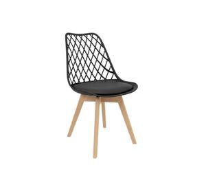 Silla Tulip Acolchada Mesh Ecocuero
