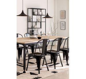 JUEGO DE COMEDOR 6 PUESTOS TOLIX MESA RECTANGULAR 140CM