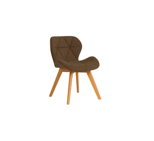 SILLA COMEDOR AVIADOR RADAR TAPIZADO EN LINO PATAS MADERA