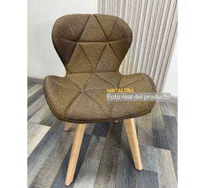 SILLA COMEDOR AVIADOR RADAR TAPIZADO EN LINO PATAS MADERA