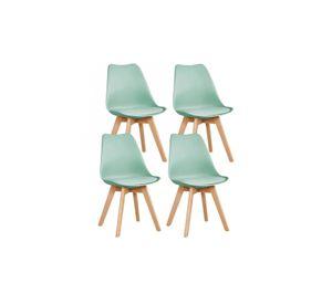Pack de 4 Sillas Tulip Menta