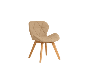 SILLA COMEDOR AVIADOR RADAR TAPIZADO EN LINO PATAS MADERA