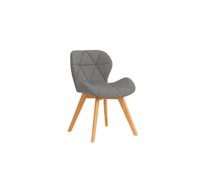 SILLA COMEDOR AVIADOR RADAR TAPIZADO EN LINO PATAS MADERA