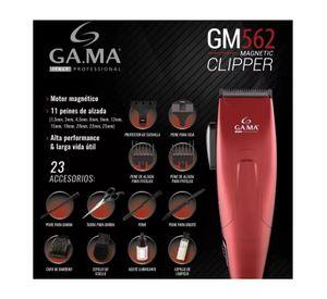 Cortadora de Pelo Gama GM 562 + 24 Accesorios Rojo