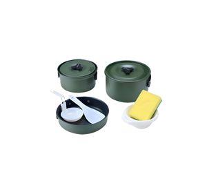 Set Ollas Aluminio Camping 3 Piezas