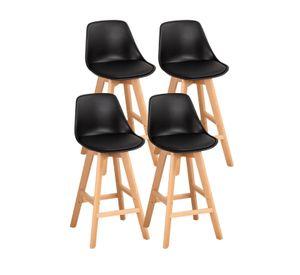 PACK 4 TABURETES O PISOS TERRY BASE MADERA 61 CM