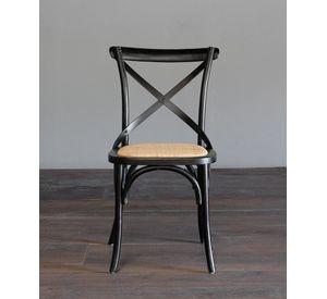 PACK 2 SILLAS MADERA COMEDOR CROSSBACK RATTAN